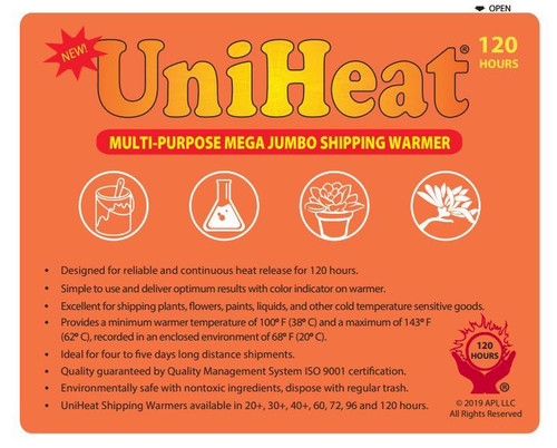 8 Pack 120 Hour UniHeat Adhesive Shipping Warmer Quick Ship Free Shipping!