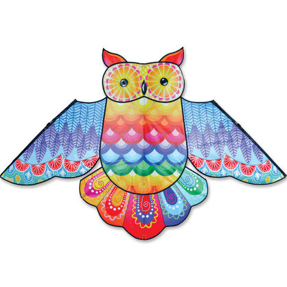 70" Rainbow Owl Bird Kite