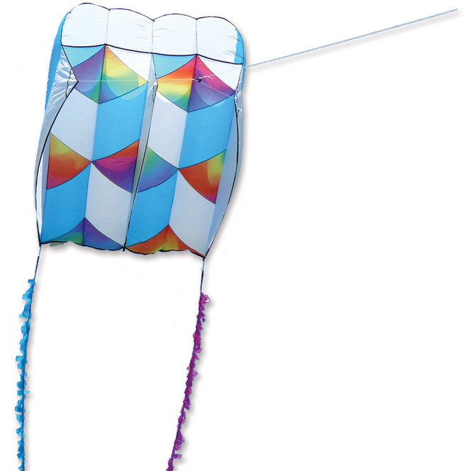  Killip 20 Foil Kite - Rainbow Cubes with 50 Ft. Fuzzy Tail