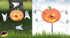 Lawn Spinner - 10" Pumpkin & Ghosts Whirligig Spinner