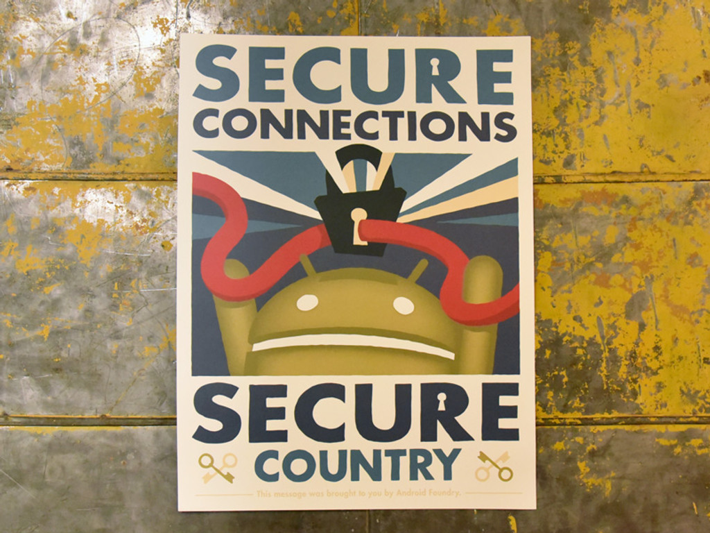 Secure Connections 18x24" Print