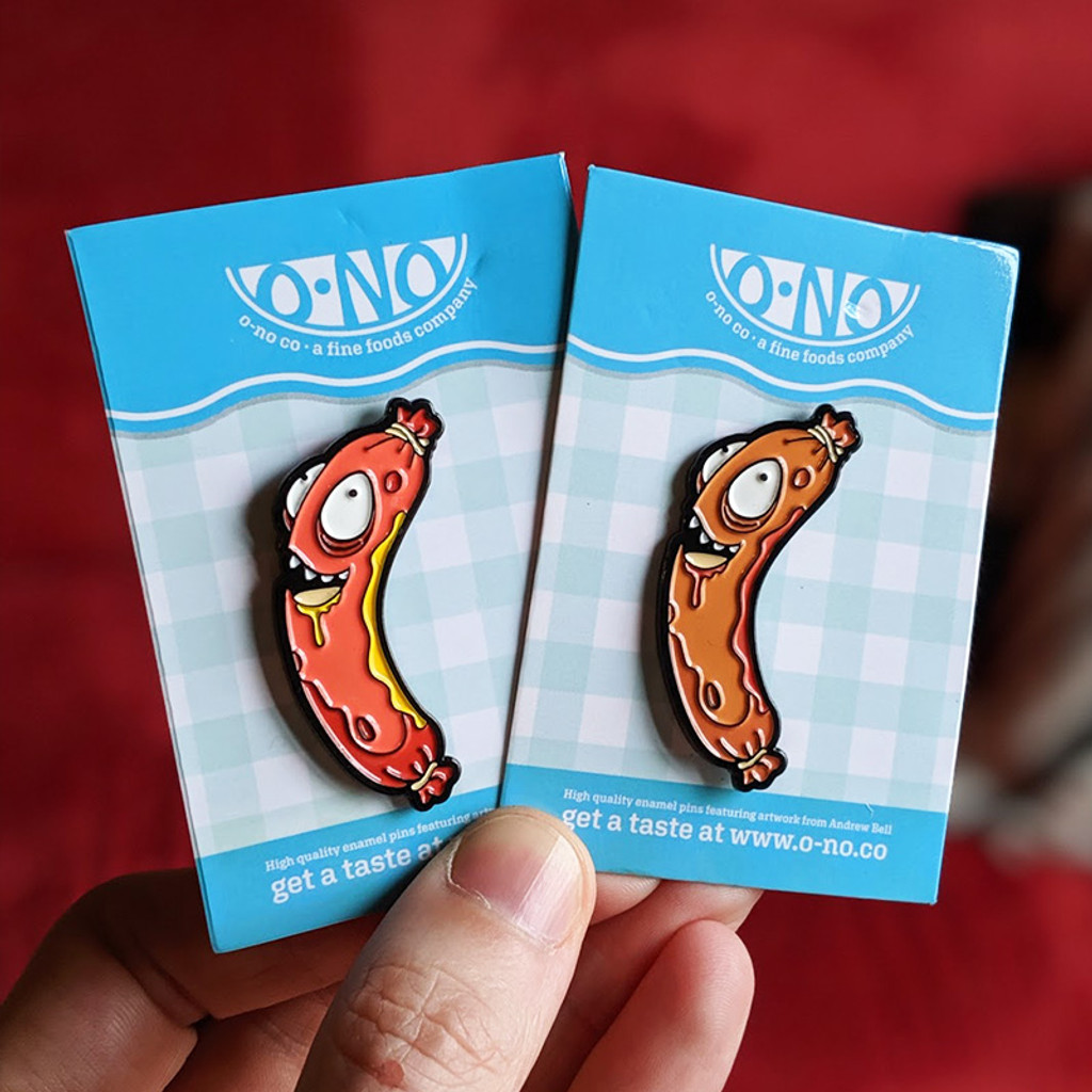 Hot Dog Enamel Pin