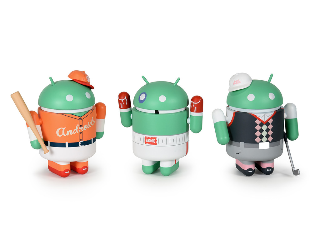 sports themed android figures