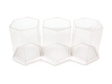 Display Case - Hexagon White Single