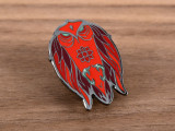 Red Hawk Enamel Pin
