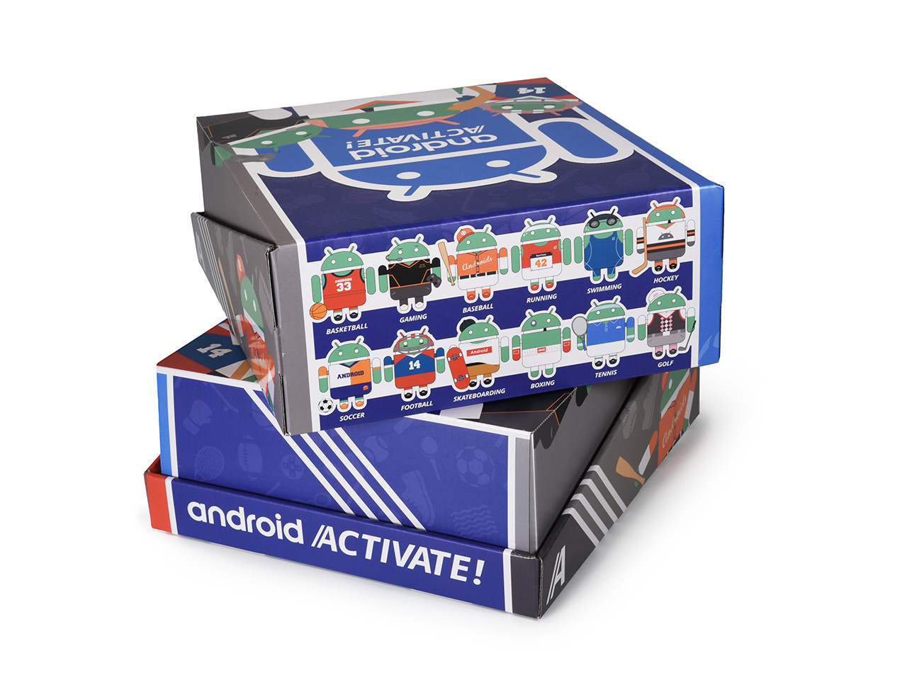 Android mini collectible figures Android Activate! Sports theme series