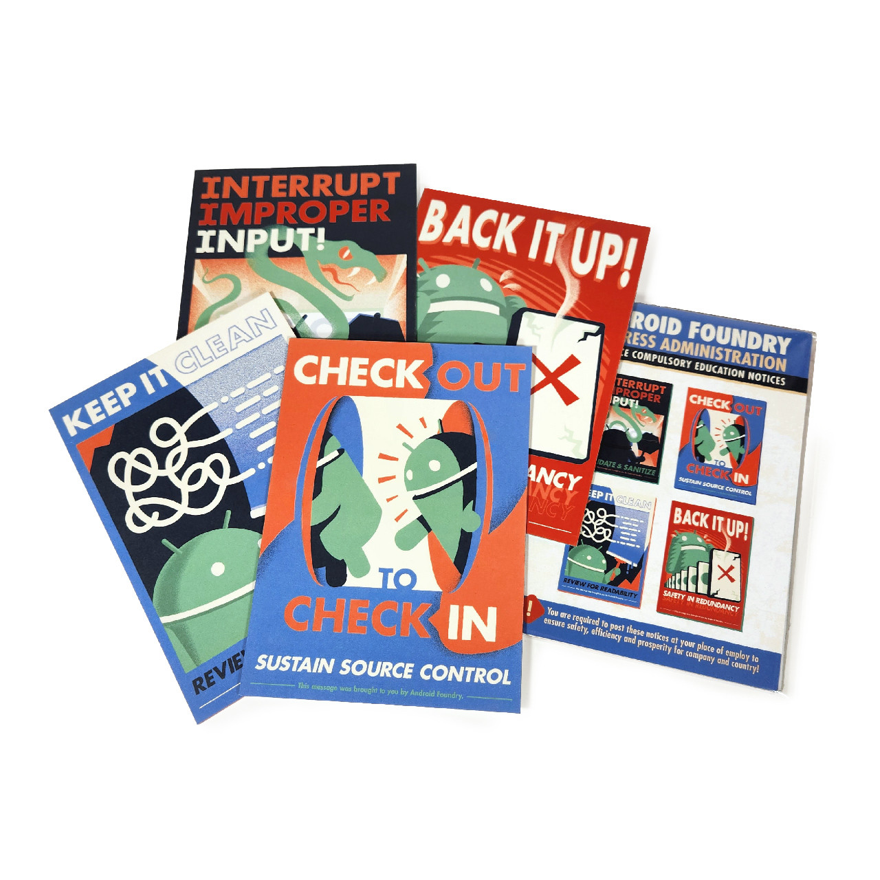 Android Progress Mini Print Set 3 - Dead Zebra, Inc Shop