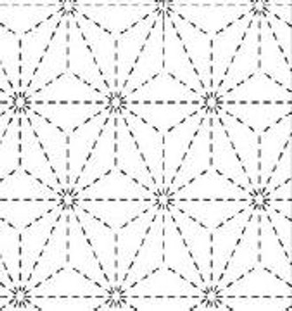Sashiko Asa-no-ha #206