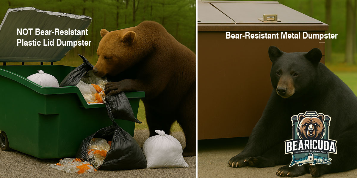 Metal Bear‑Resistant Dumpsters vs. Plastic Lids