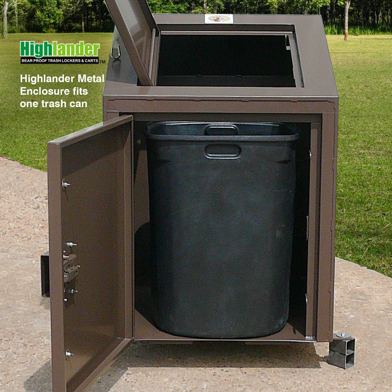 Bear Proof Trash Enclosure For 65-90 Gal Trash Bins