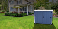 Top wooden trash can storage units