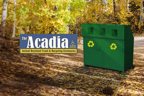 Acadia Metal Trash Enclosure