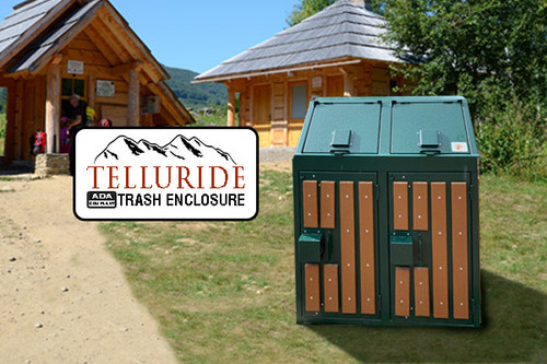 Telluride ADA Trash Receptacle