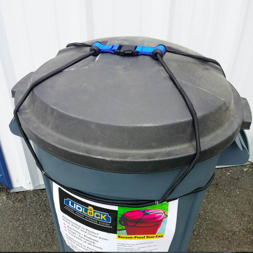 30-40 Gallon Lid Lock Raccoon Resistant Can Security System