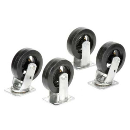 4 piece caster kit with Swivel/lock 2,3,4 yard dumpsters