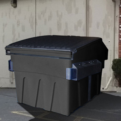 'The General' 6 Cu. yd. Plastic Front Load Dumpster Slant Top