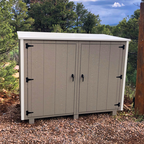 Aspen 2-door wooden trash bin enclosure - 31" deep