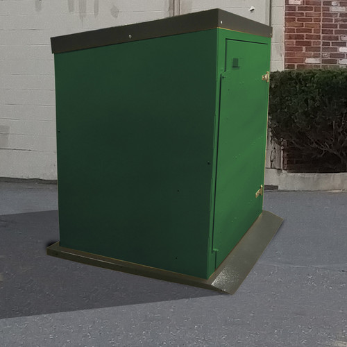 Razorback Large Metal Trash Can Storage Bin for 65/95 gal Can
