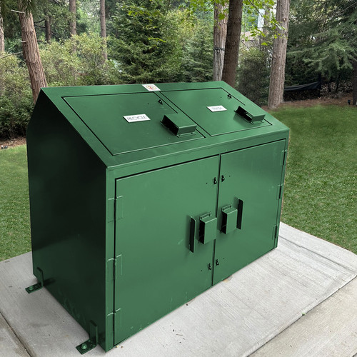 Highlander Bearproof Double Trash Locker For 95 Gal Bins - Large