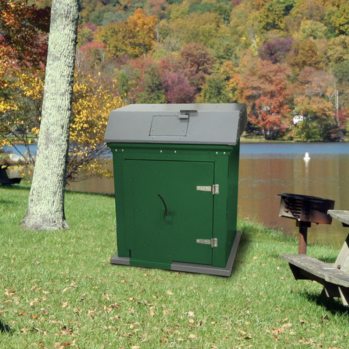 Razorback Metal Single Trash Can Storage Enclosure Razorback Metal Single Trash Can Storage Enclosure