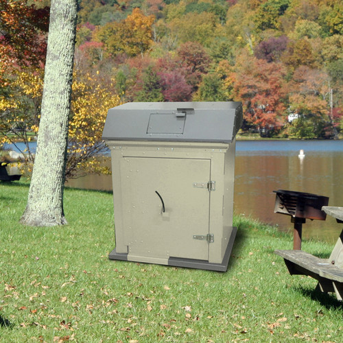 Razorback Metal Single Trash Can Storage Enclosure