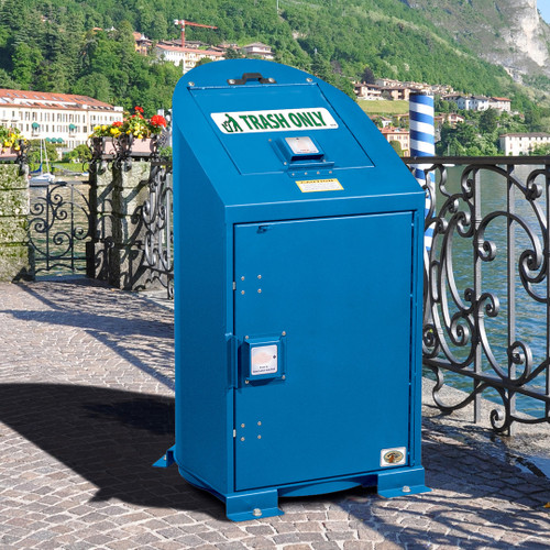 Silverback Single Metal Garbage Can Storage Unit