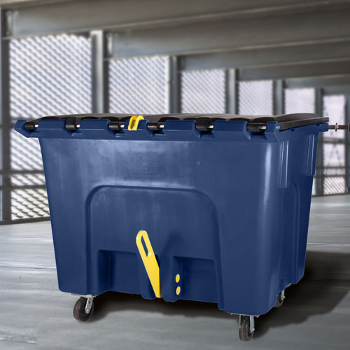 Admiral 2 cu. yd. Rear Load Plastic Dumpsters w/ lid and castors