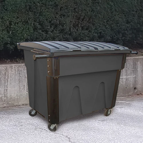The General 2 Cu. Yd. Rear Load Dumpster w/ Lid, Casters