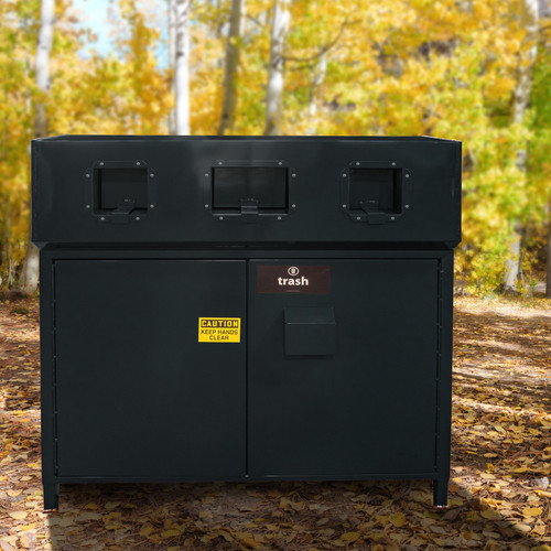 Acadia 120 Gallon ADA Compliant Bear & Animal Resistant Trash Bin Enclosure