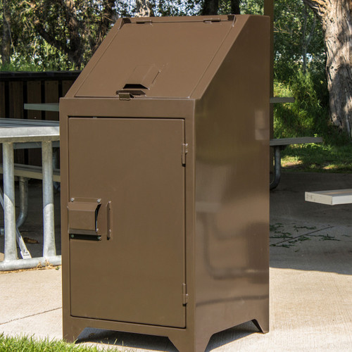 Telluride 32 Gallon Bear Resistant Trash Receptacle and Enclosure