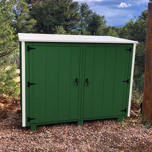 Aspen 2-door wooden trash bin enclosure - 27" deep