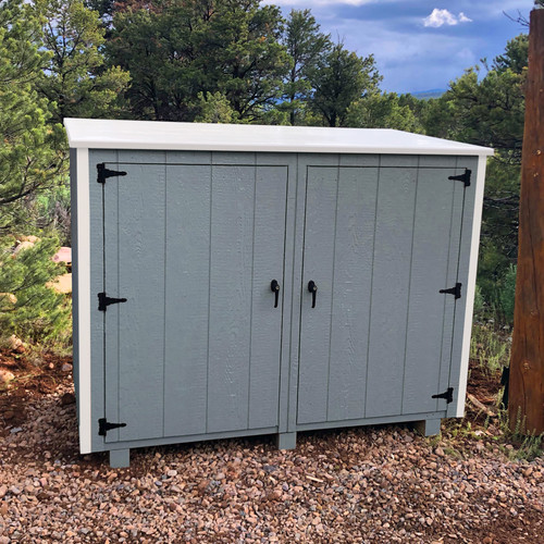 Aspen 2-door wooden trash bin enclosure - 21" Deep