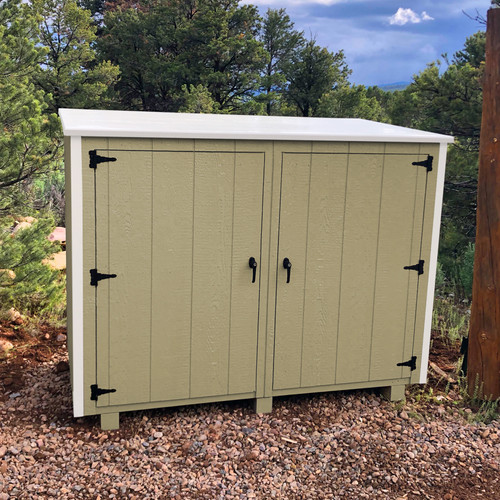 Aspen 2-door wooden trash bin enclosure - 21" Deep