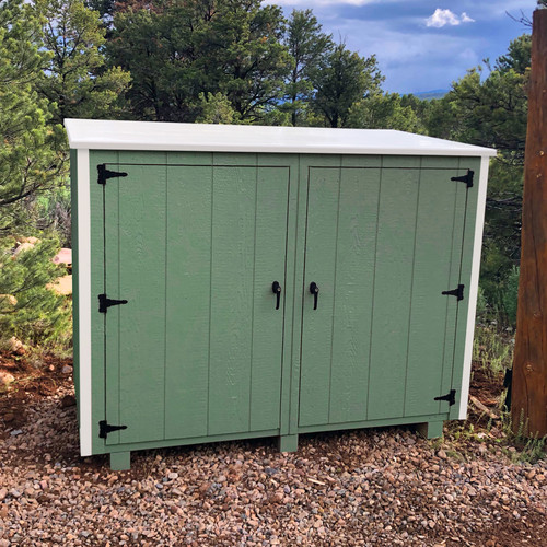 Aspen 2-door wooden trash bin enclosure - 21" Deep
