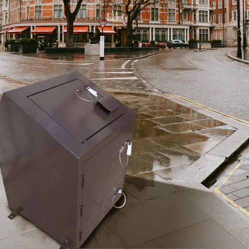 Highlander bear proof trash locker for 65-90 gal trash bins