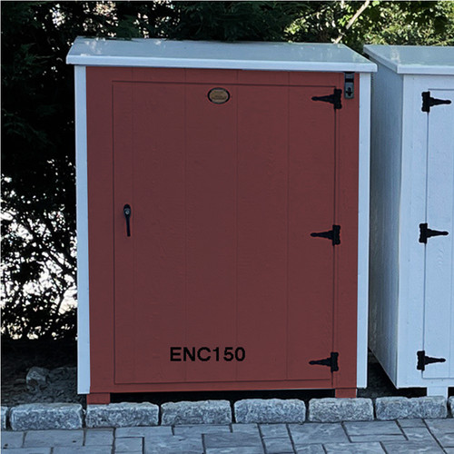 Aspen 1-door custom wooden trash bin enclosure - 37" deep