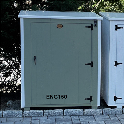 Aspen 1-door custom wooden trash bin enclosure - 37" deep