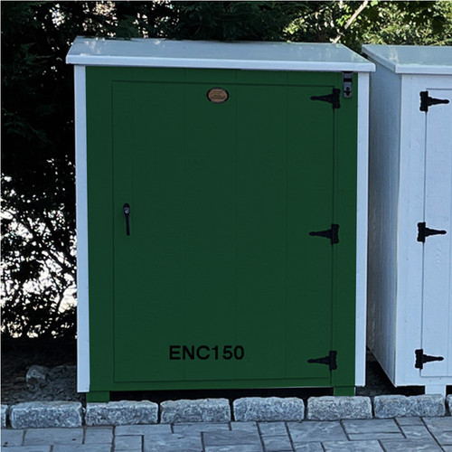 Aspen 1-door custom wooden trash bin enclosure - 37" deep