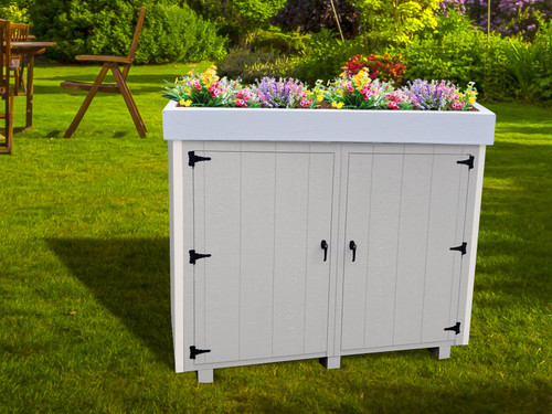 Secret Potter 2-Door Wooden Enclosure / Decorative Planter, 21" D