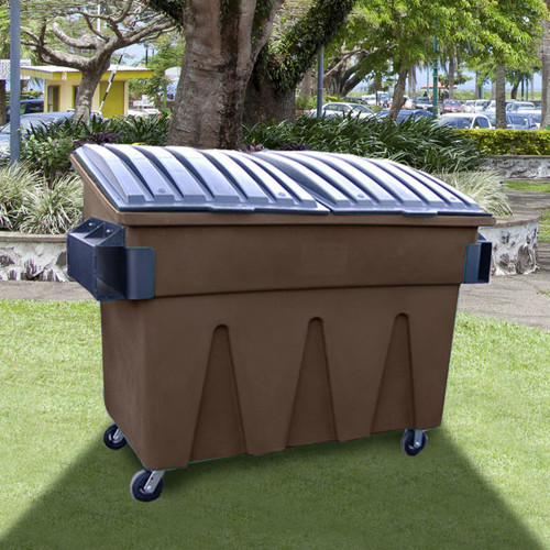 The General 2 Cu. Yd. Front Load Dumpster, W Lid, Casters