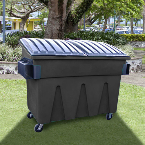 The General 2 Cu. Yd. Front Load Dumpster, W Lid, Casters