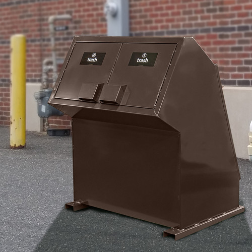 Acadia 110 Gallon Double Door ADA Compliant Bear & Animal Resistant Trash Bin Enclosure