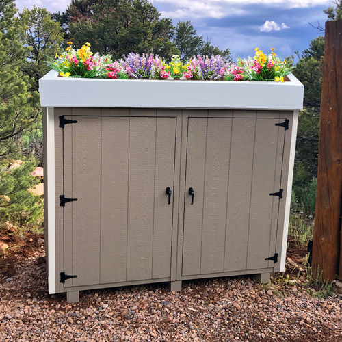 Secret Potter 2 Door Wooden Enclosure Decorative Planter 37" D