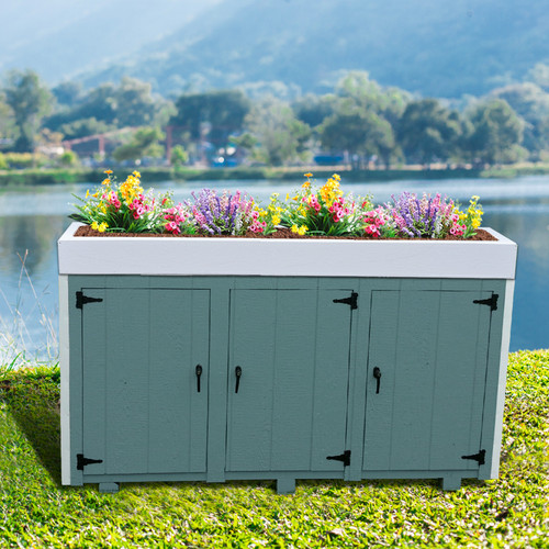 Secret Potter 3 Door Decorative Planter Trash Can Holder 21" Deep