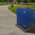 Blue/charcoal Razorback Large Trash Can Storage Bin