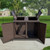Highlander bear proof double trash locker for 95 gallon trash bins open doors