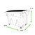 The General 2 Cu. Yd. Rear Load Dumpster w/ Lid, Casters