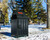 Black Telluride 32 Gallon Bear Resistant Trash Receptacle Enclosure w/ black slats