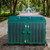green Bear proof triple trash locker with black decorative slats