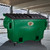 Green Admiral 2 cu. yd. Quad Pocket Plastic Dumpsters w/ lid & castors